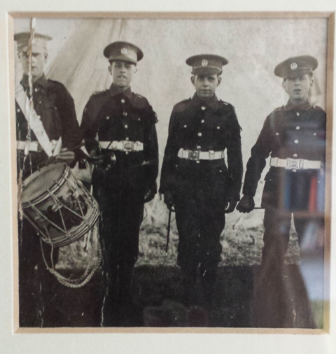 Alfonso Neal (Popsie) is second from the left.  He is in the Boys Brigade just after WW1.